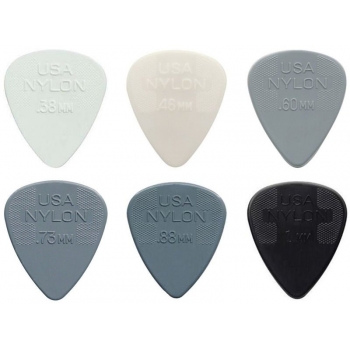 Dunlop Nylon  zestaw 6 szt kostek gitarowych