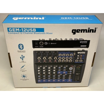 GEMINI-GEM-12USB Mikser 12 kanałów, USB, BT